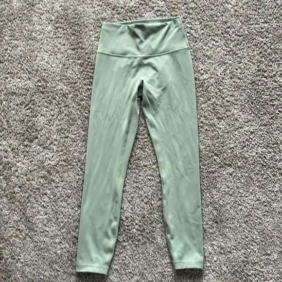 lululemon athletica Pants - Lululemon willow green wunder train leggings